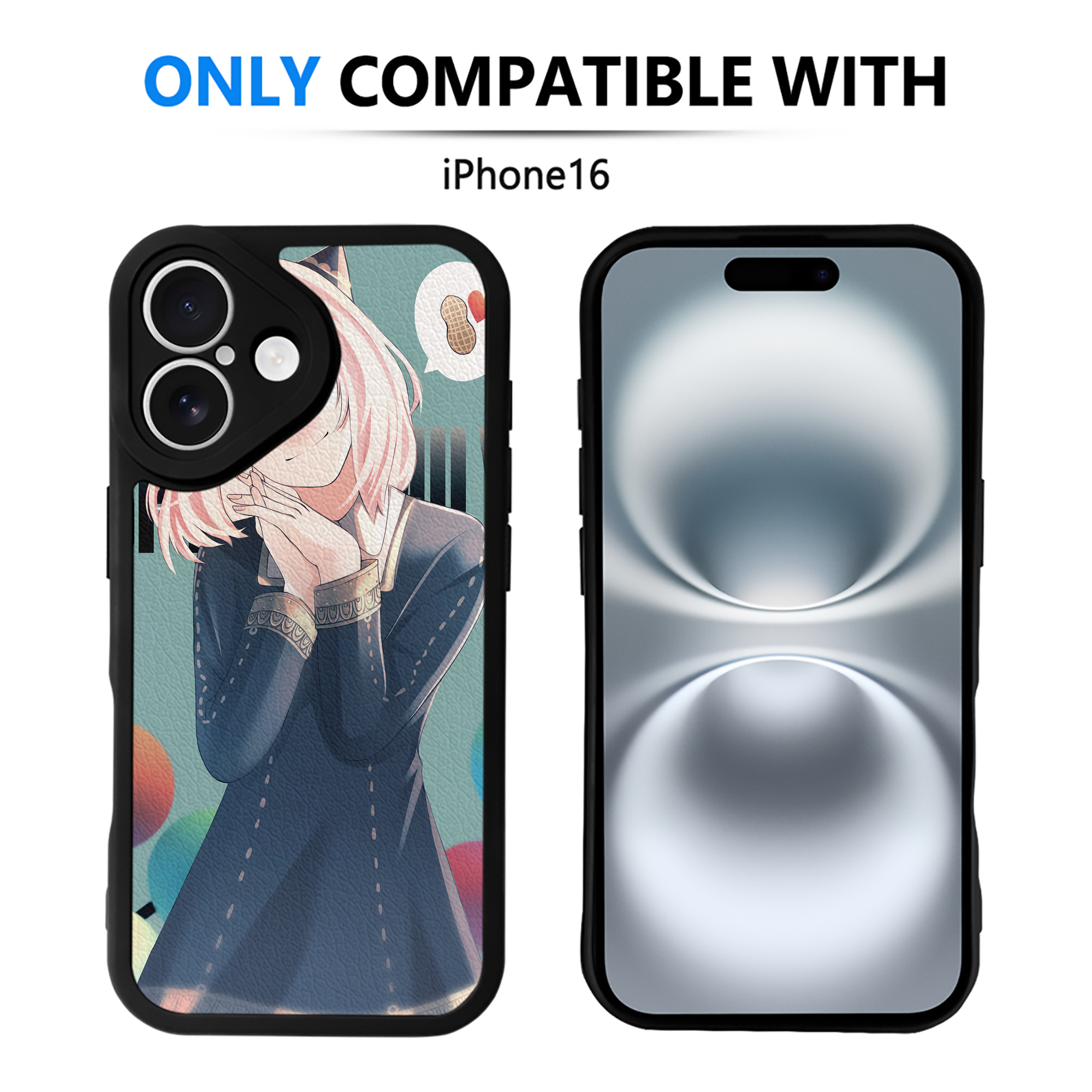 （画像用） SPY×FAMILY间谍家家酒 【iPhone 16シリーズ対応】シリコンスマホケース（レザー調） 材質：シリコン